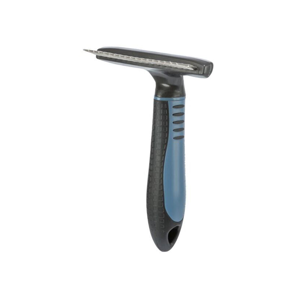 Striegel für langes Fell mit rutschfestem Griff
10 × 15 cm, Zähne 2 cm