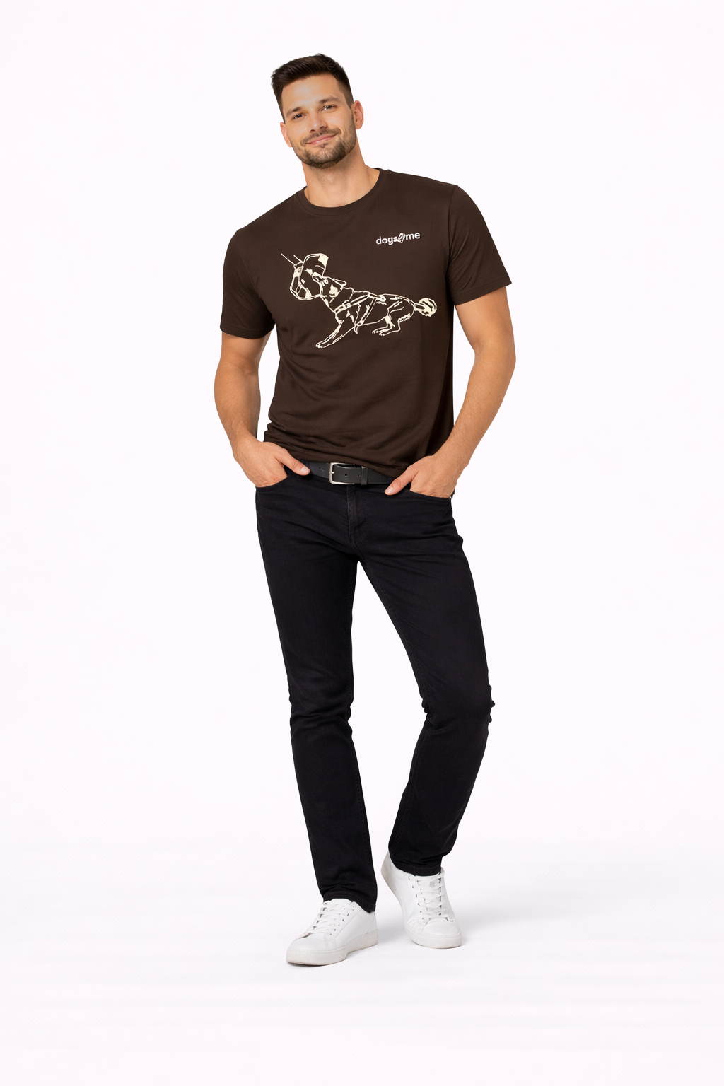 TRIKO NĚMECKÝ OVČÁK BÍLÝ S KLÍNEM