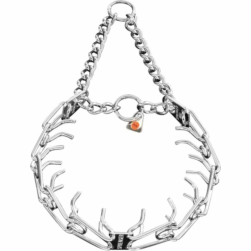 HS ULTRA-PLUS Training Collar with Center-Plate and Assembly Chain- Stainless steel, 3.2 mm, 58 cm / 23"