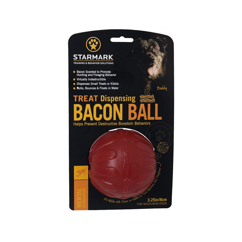 Starmark Treat Dispensing Bacon Ball M : Ø 8cm